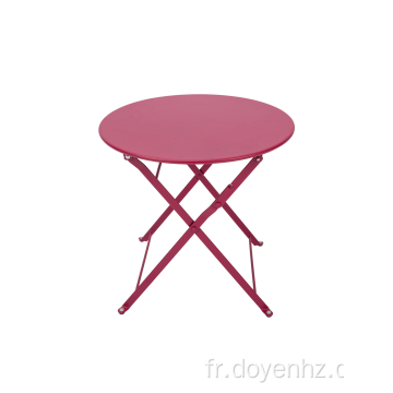 Table enfant ronde pliante en métal 50 cm